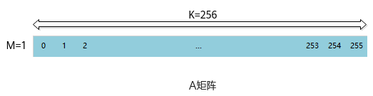 GEMV场景输入Vector格式的A矩阵示意图